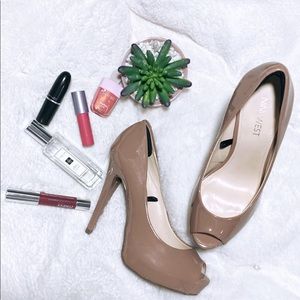 SALE $ 45 ✨Nine west nude open toe heels